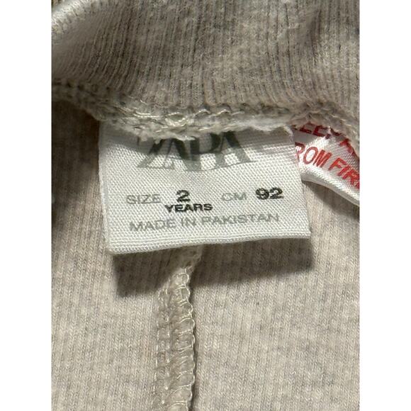 Zara Winter Dressy Leggings Girl Size 2T - Picture 3 of 3